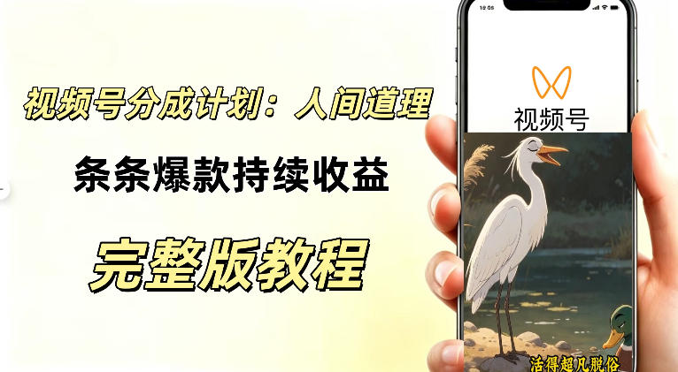 视频号新玩法之AI动漫画风励志视频，不用会画画、不用拍摄，持续化收益，详细拆解-LanTi云网创