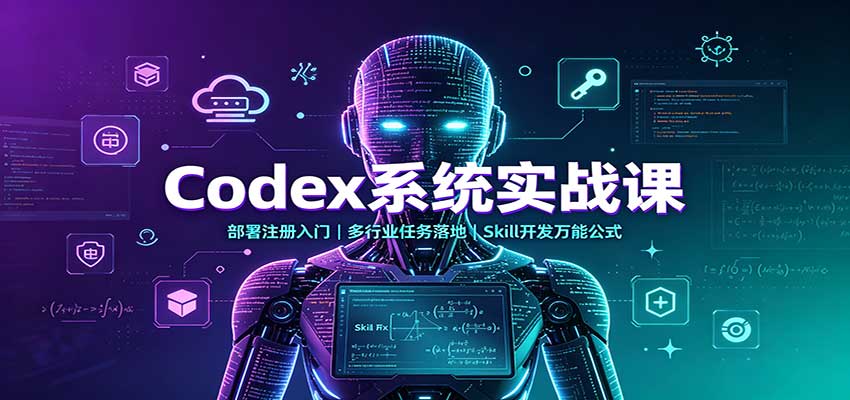 Codex系统实战课：部署注册入门，多行业任务落地，Skill开发万能公式-LanTi云网创