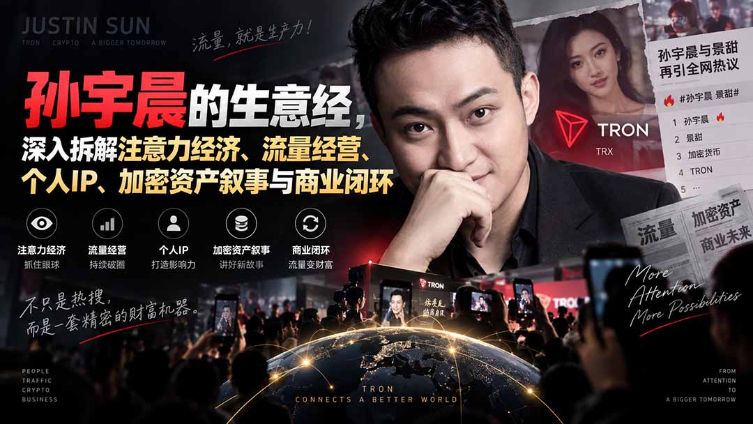 某星球精华文章——孙宇晨的生意经，深入拆解注意力经济、流量经营、个人IP、加密资产叙事与商业闭环-LanTi云网创