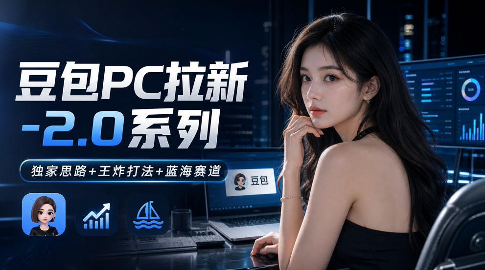 豆包PC拉新2.0系列-独家思路+王炸打法+蓝海赛道-LanTi云网创