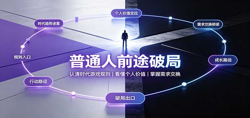 普通人前途破局：认清时代游戏规则，看懂个人价值，掌握需求交换-LanTi云网创