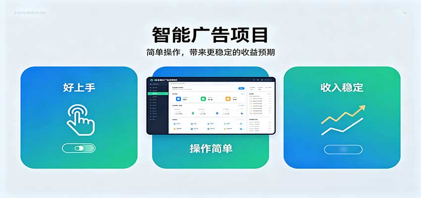 智能广告挂机项目，操作简单上手快，收益稳定可持续。稳定日入300+-LanTi云网创
