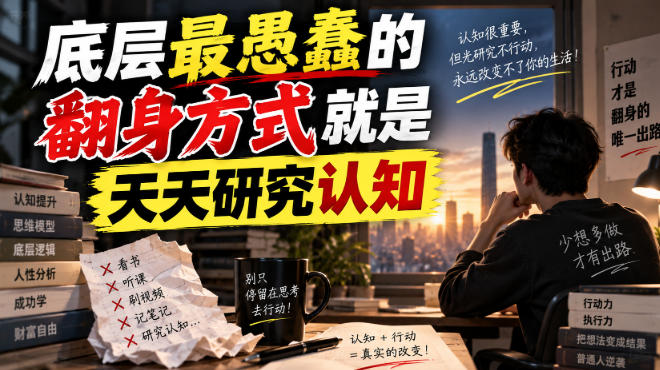付费文章：底层最愚蠢的翻身方式就是天天研究认知-LanTi云网创