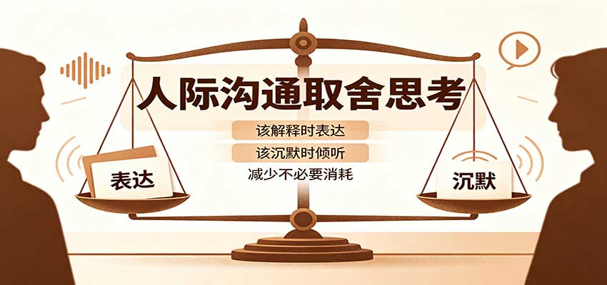 人际沟通取舍思考：分清解释与沉默边界，拿捏职场生活沟通分寸减少情绪内耗-LanTi云网创