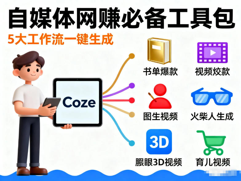 Coze工作流合集，内容一共100份左右，内容丰富，可以提供工作效率-LanTi云网创