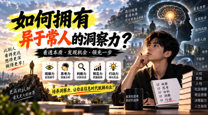 某公众号付费文章：如何拥有异于常人的洞察力？-LanTi云网创