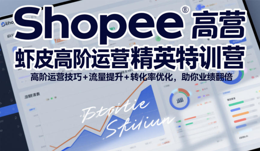 Shopee虾皮高阶运营精英特训营，高阶运营技巧+流量提升+转化率优化，助你业绩翻倍(更新26年9月)-LanTi云网创