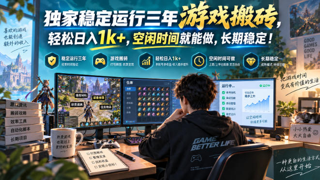 三款AI自动化游戏副业，日入千元，可批量矩阵操作适合新手小白！-LanTi云网创