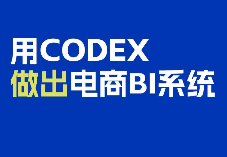 电商108将·用Codex做出电商BI系统-LanTi云网创