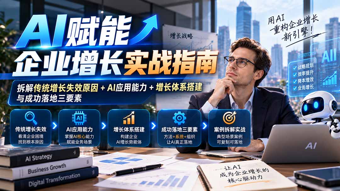 【无水印】AI赋能企业增长实战指南：拆解传统增长失效原因+AI应用能力+增长体系搭建与成功落地三要素-LanTi云网创