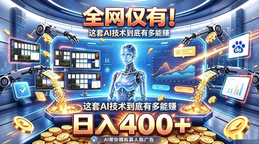 全网仅有！这套AI技术到底有多能賺，日入400+，无需人工干预，实现真正被动变现【揭秘】-LanTi云网创