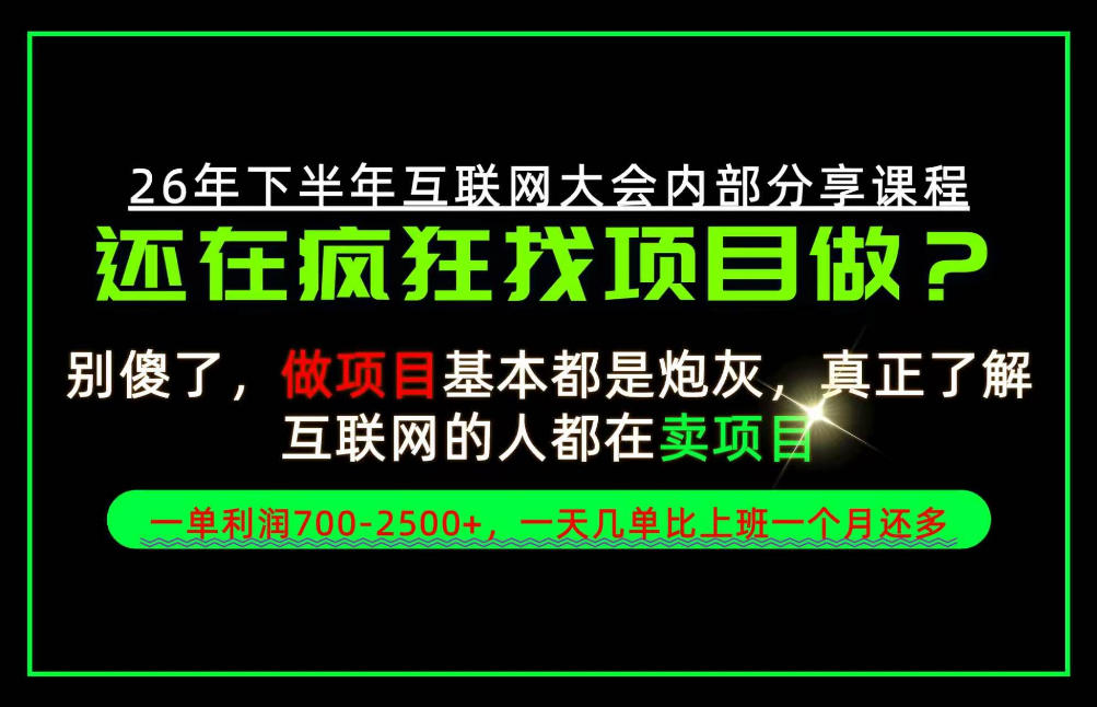 请不要再疯狂的找项目了！卖项目一单700-2.5k+不香吗？当天上手，当天变现！【揭秘】-LanTi云网创