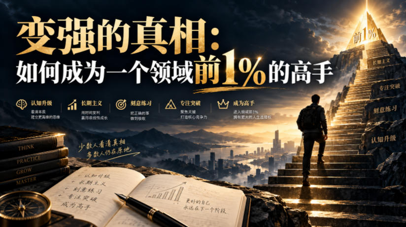 付费文章：变强的真相：如何成为一个领域前1%的高手-LanTi云网创