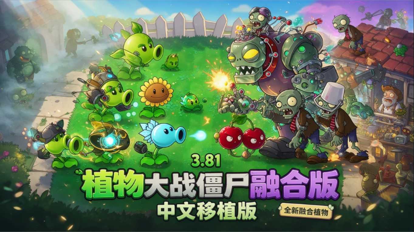 【移植游戏】植物大战僵尸融合版3.81中文版 移植游戏-LanTi云网创
