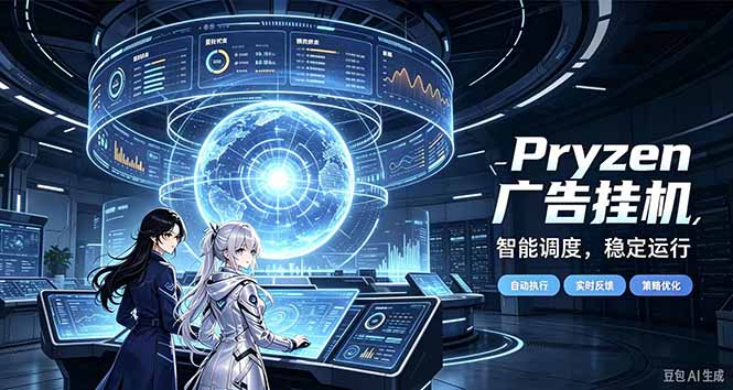 Pryzen广告全自动挂机给自己一个交代，门槛低，零基础小白也可以快速上手-LanTi云网创