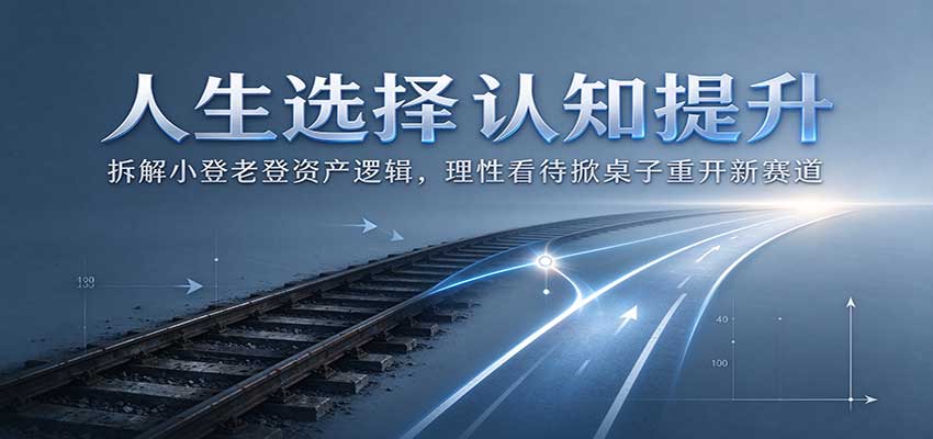 人生选择认知提升：拆解小登老登资产逻辑，理性看待掀桌子重开新赛道-LanTi云网创