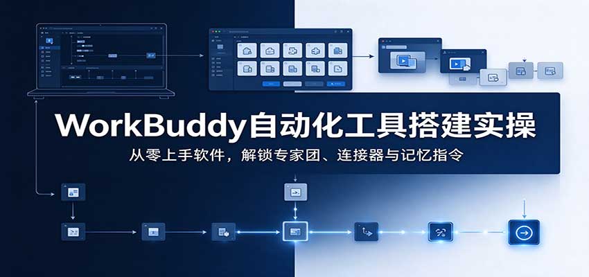 WorkBuddy自动化工具搭建实操：从零上手软件，解锁专家团、连接器与记忆指令-LanTi云网创