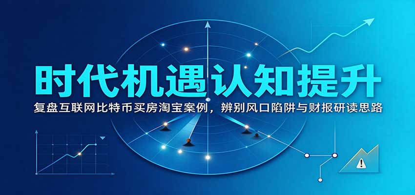 时代机遇认知提升：复盘互联网比特币买房淘宝案例，辨别风口陷阱与财报研读思路-LanTi云网创