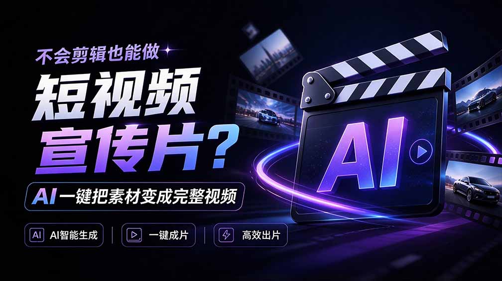 我跪下来了！不会剪辑也能做短视频宣传片？ AI 一键把素材变成完整视频，真是神奇，OpenFilm 超省事-LanTi云网创
