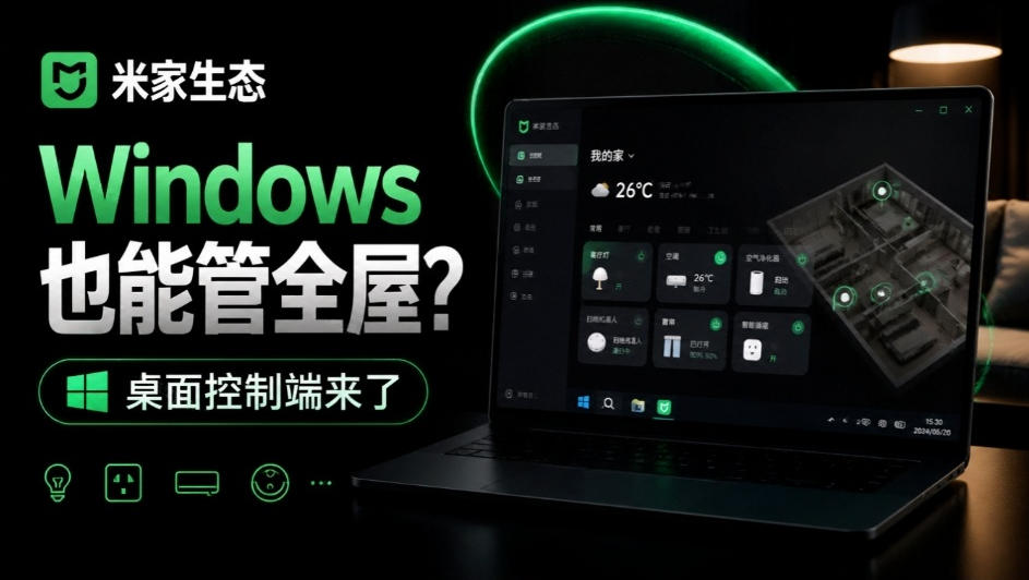 Windows电脑也能管全屋？这下真省心，米家生态桌面控制端来了，Github最新开源，MiHome-Windows-LanTi云网创