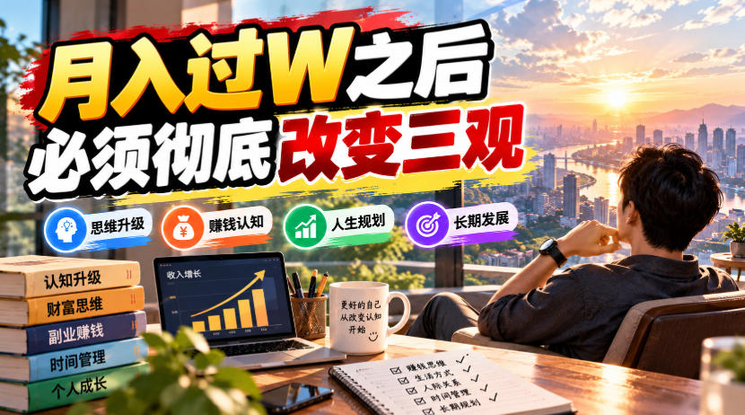 月入过W之后，必须彻底改变三观-LanTi云网创