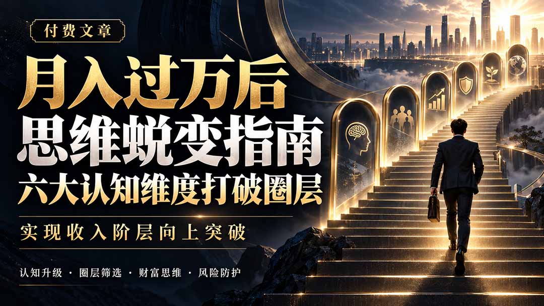 月入过万后的思维蜕变：六大认知维度助你向上突破-LanTi云网创