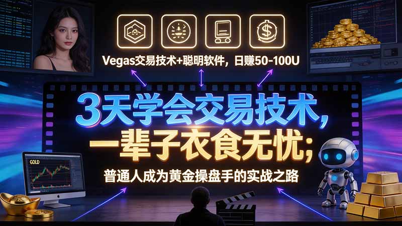 3天学会顺势而为交易系统，趋势看得懂、下单有依据-LanTi云网创
