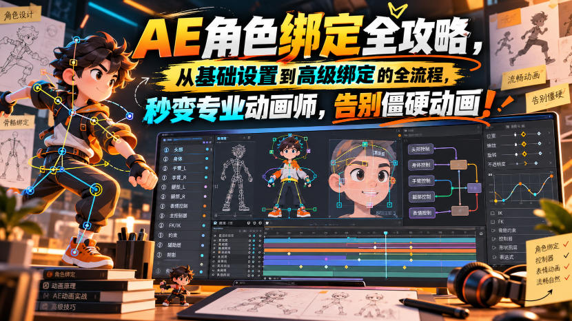 AE角色绑定全攻略：从基础设置到高级绑定全流程-LanTi云网创