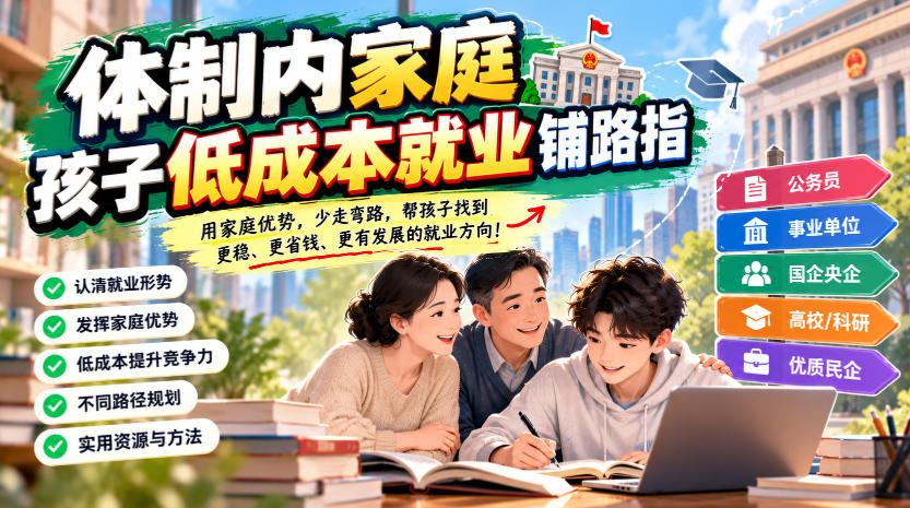 体制内家庭：孩子低成本就业铺路指南-LanTi云网创